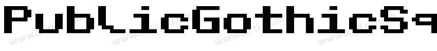 PublicGothicSquare A字体转换